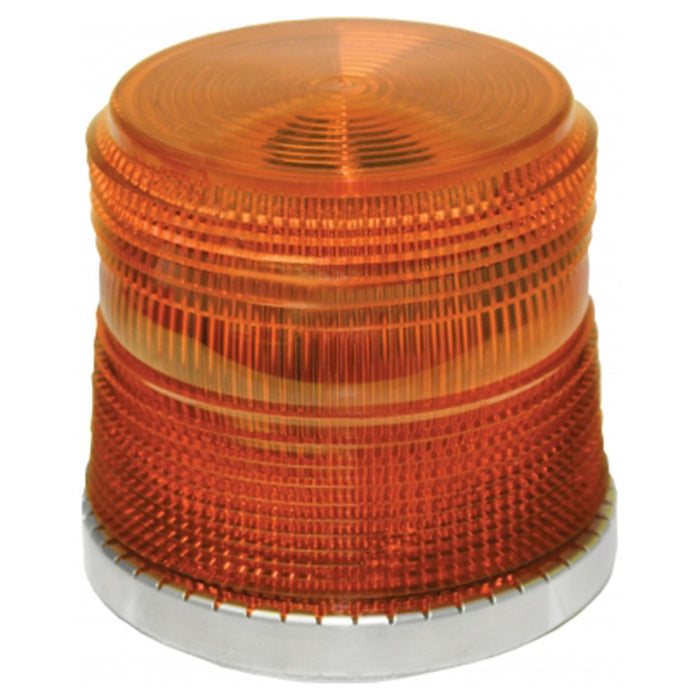 LED Beacon Low Profile Permanent Mount - Amber - 200Z-12V-A