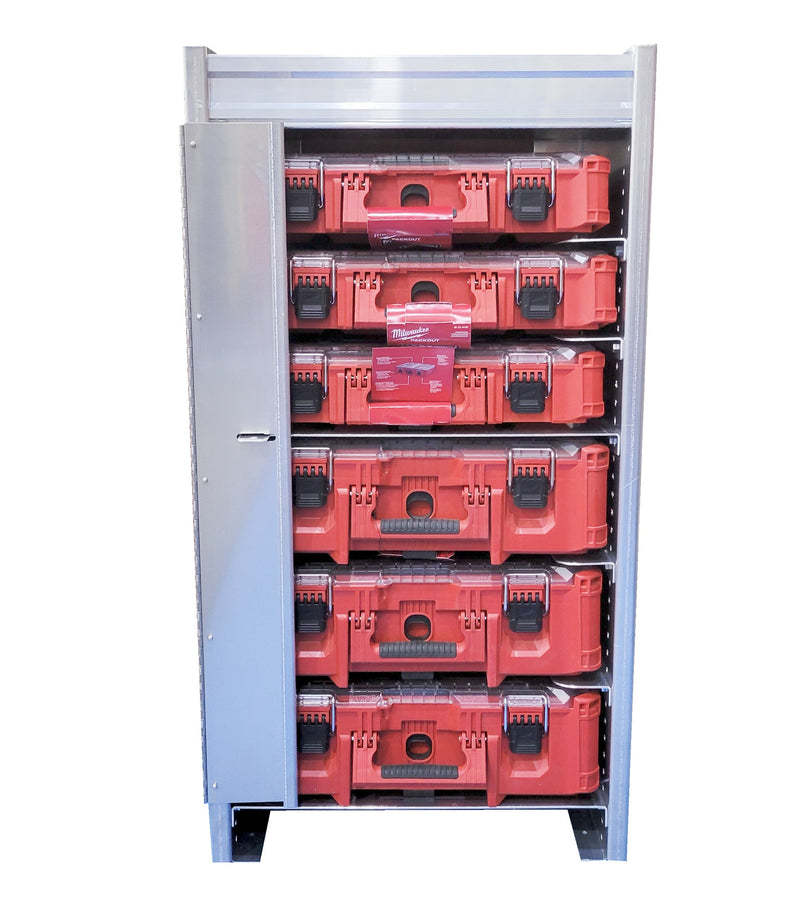 Parts Organizer Cabinet - Packout with Carry Cases, 22.5"W x 43"H x15.5"D - VP-MI6-44-6 