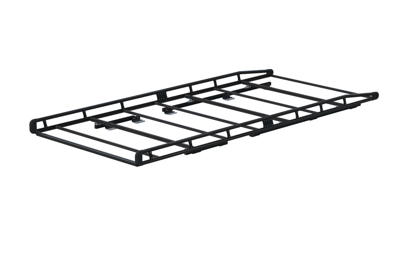 AluRack w/ Rear Roller and Roof Channels - for Ford Transit - Black