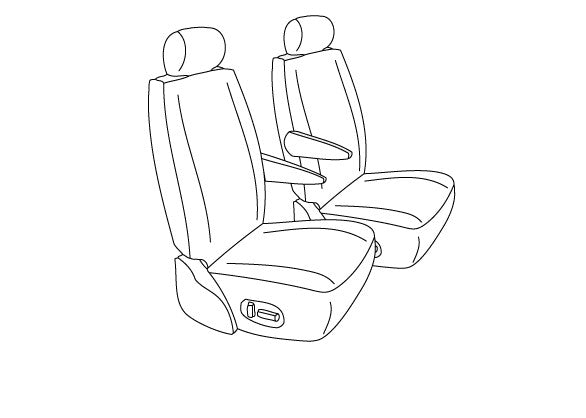 Custom-Fit Seat Covers - Grey Color - Cordura Series