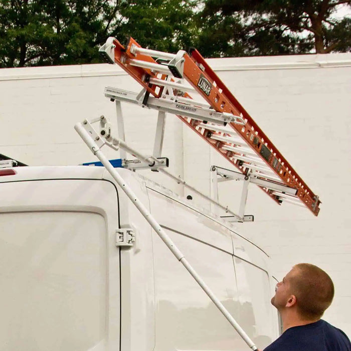 Porte-échelle rabattable ErgoRack à un seul côté – Ford Transit 2015-présent (toit bas, moyen et haut) - BR-FT-72-M 