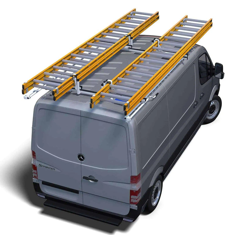 ErgoRack Double Side Drop Down Ladder Rack – Mercedes Sprinter 2007-Present - RR-SP-72-M