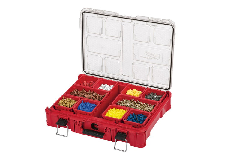 PACKOUT 22-inch Modular Tool Storage Box with 11-Compartment Small Parts Organizer