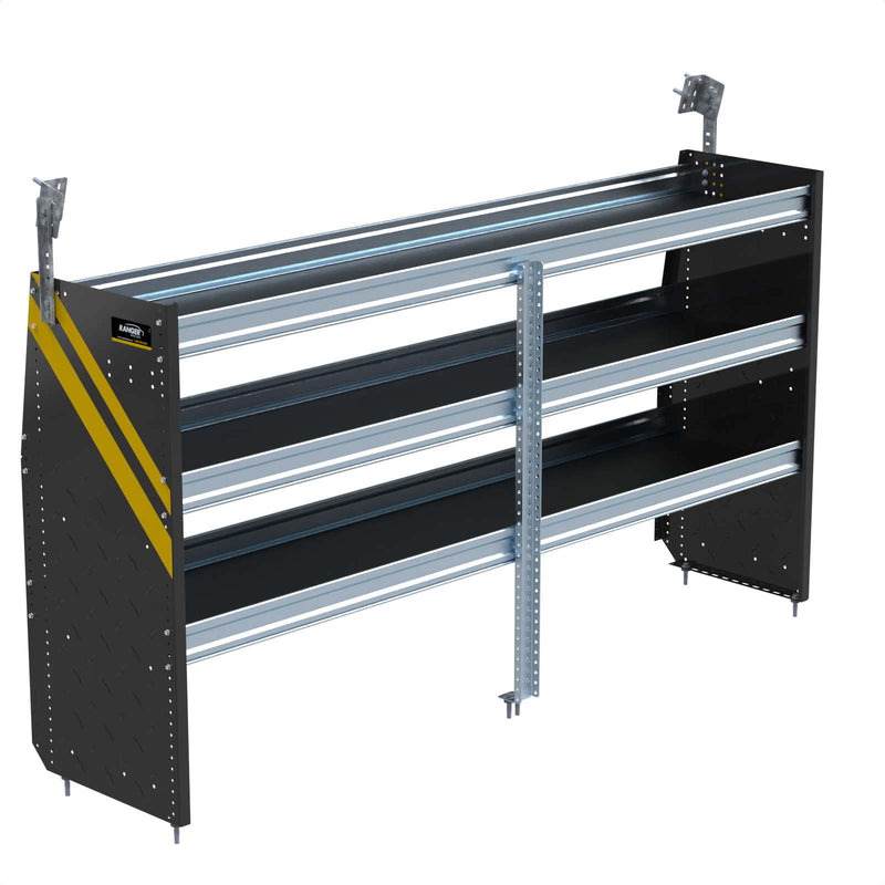 N4 Steel Cargo Van Shelving, 84″ Wide, 3 Trays – N4-DS84-3