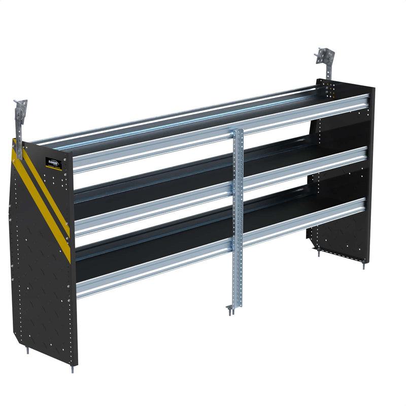 N4 Steel Cargo Van Shelving, 96″ Wide, 3 Trays – N4-DS96-3