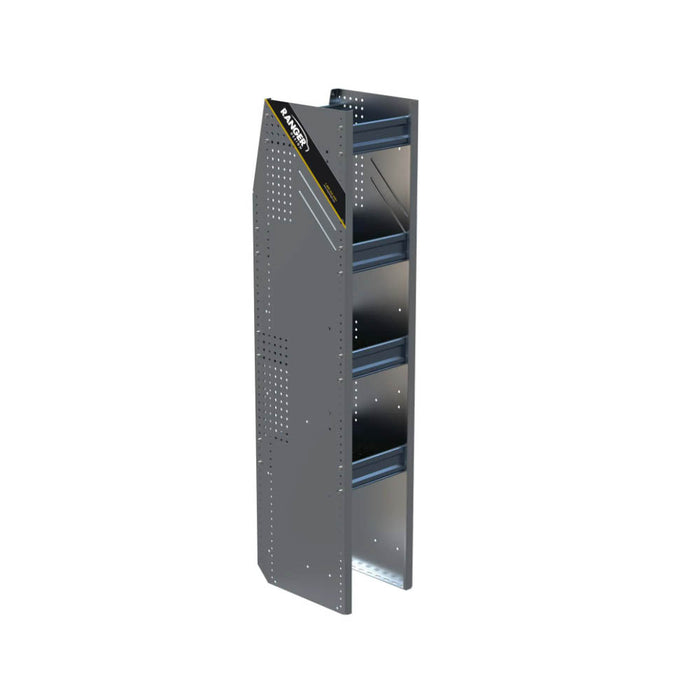 N5 Composite Aluminum Van Shelving, Bookshelf, 12″ Wide, 4 Trays – N5-RA12-4C