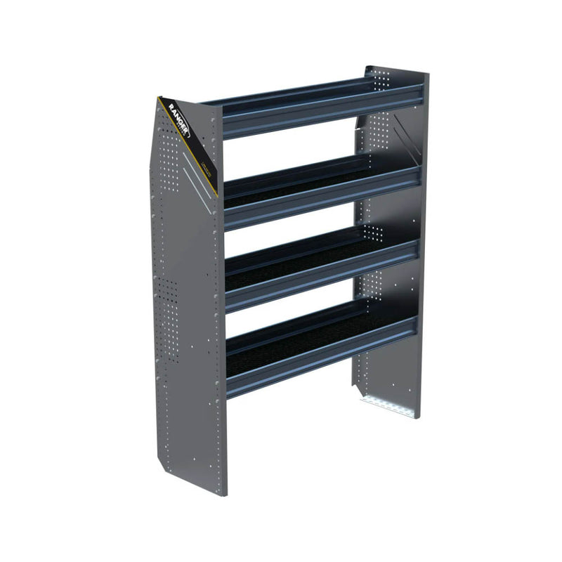 N5 Composite Aluminum Van Shelving, 48″ Wide, 4 Trays – N5-RA48-4C