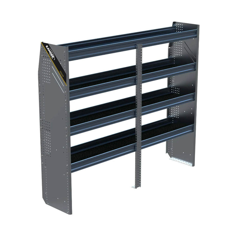 N5 Composite Aluminum Van Shelving, 72″ Wide, 4 Trays – N5-RA72-4C