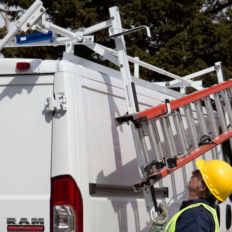 ErgoRack Double Side Drop Down Ladder Rack – RAM Promaster 2014-Present (Low & High Roof) - RR3-PM-72-M