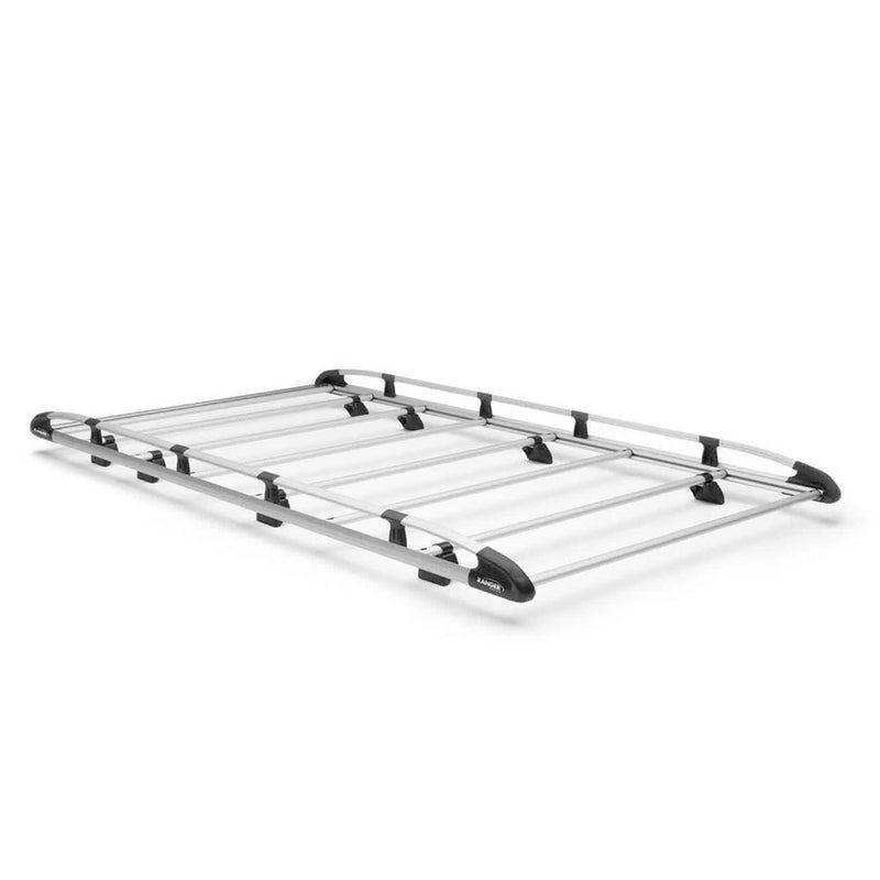 Galerie de toit Cargo+ pour fourgonnettes, 9 barres transversales, Ford Transit / Ford E-Transit électrique, empattement allongé 148″, toit surélevé - 1506-FTX