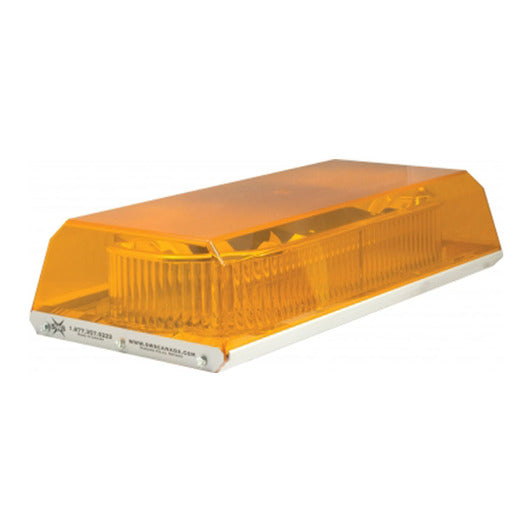 APOLLO LED Mini Lightbar Permanent Mount 16" Low Profile - Amber - 16311