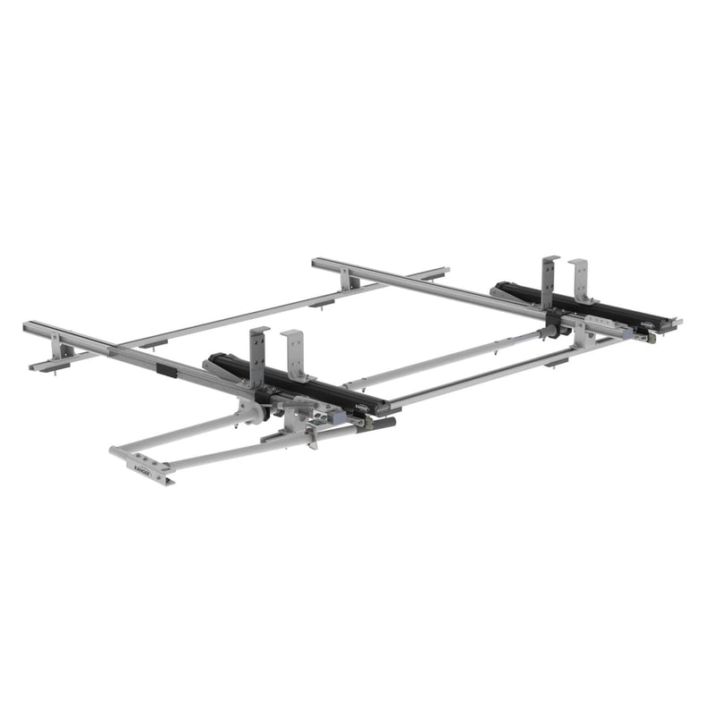 Max Rack Low Roof Drop Down Ladder Rack, Single Side, Ford Transit / Electric Ford E-Transit  LR LWB – 1840-FTL