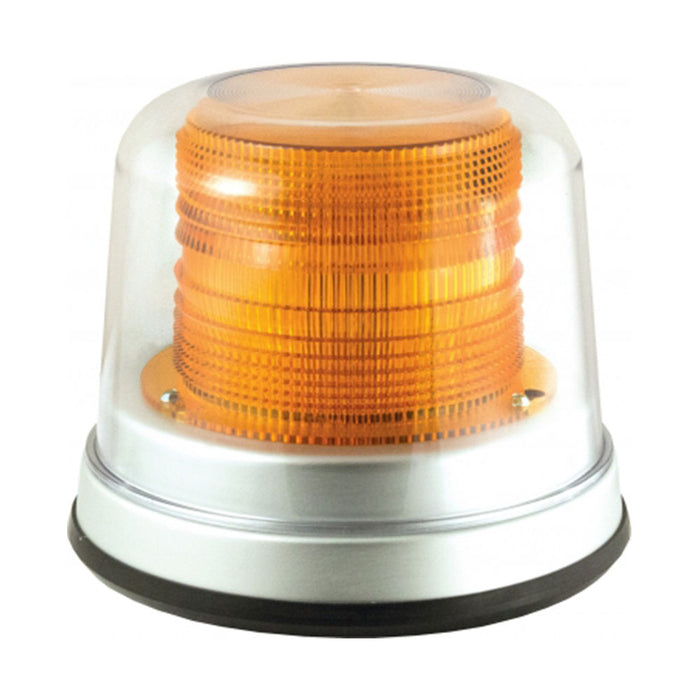 LED Beacon High Profile Permanent - Transparent / Amber - 200A-12V-A