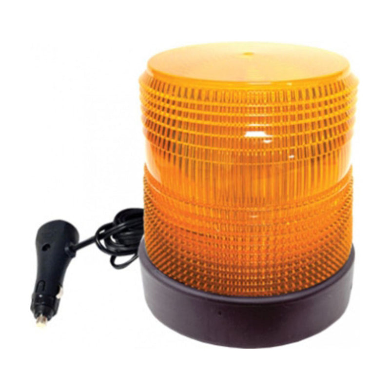 LED Beacon Medium Profile Permanent Mount - Amber - 208R-12V-A