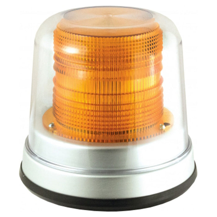 LED Beacon High Profile Permanent Mount - Transparent/Amber - 23803