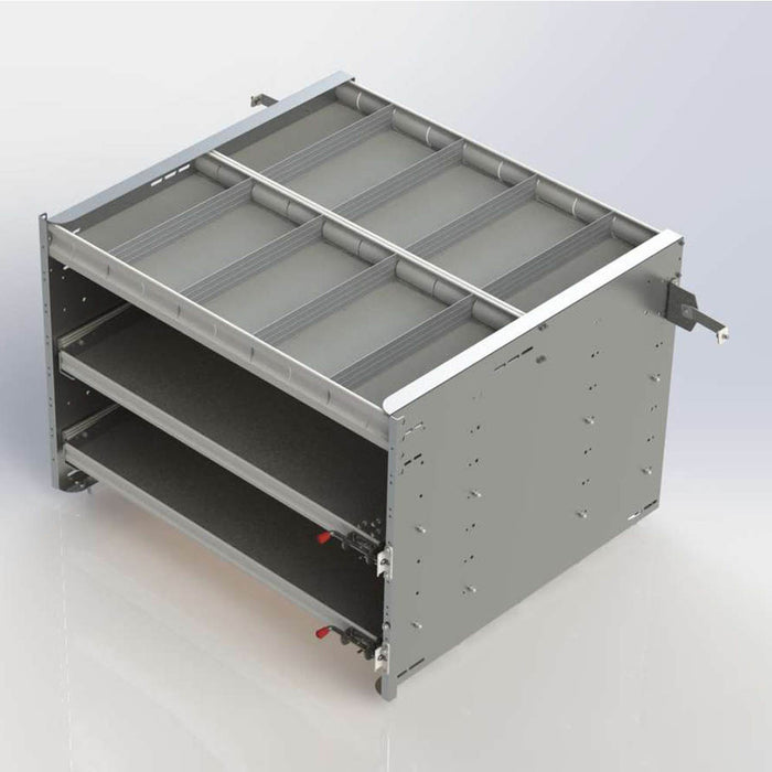 Axess Tray Sliding Cargo Tray With 1 Shelf / 2 Drawers, 38″d x 45″w x 30″h - 5032-2