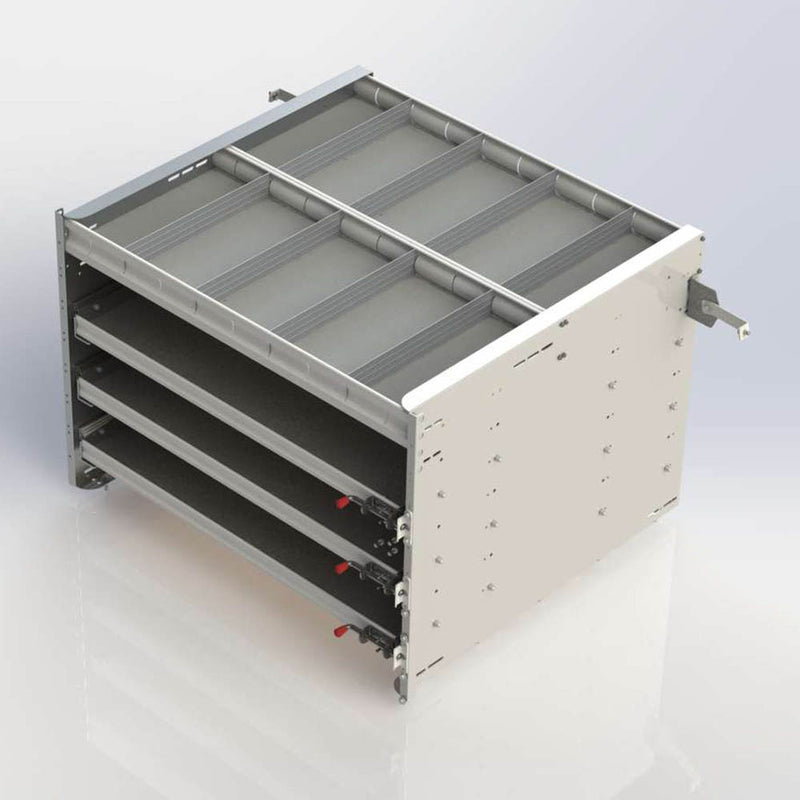 Axess Tray Sliding Cargo Tray With 1 Shelf / 3 Drawers, 38″d x 45″w x 30″h -5032-3