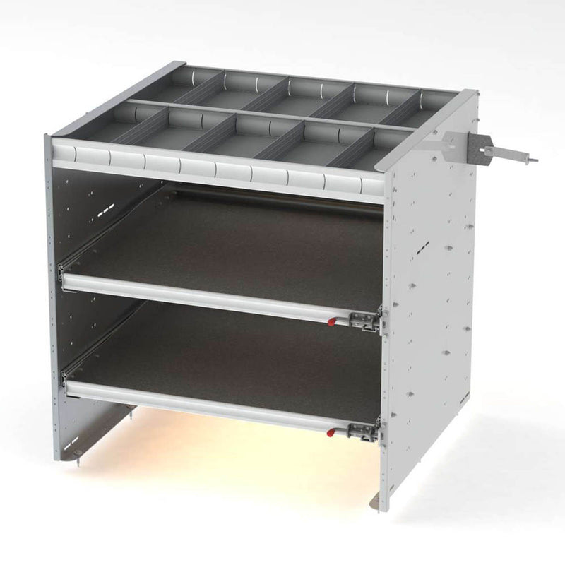 Axess Tray Sliding Cargo Tray With 1 Shelf / 2 Drawers, 38″D x 45″W x 42″H - 5037-2