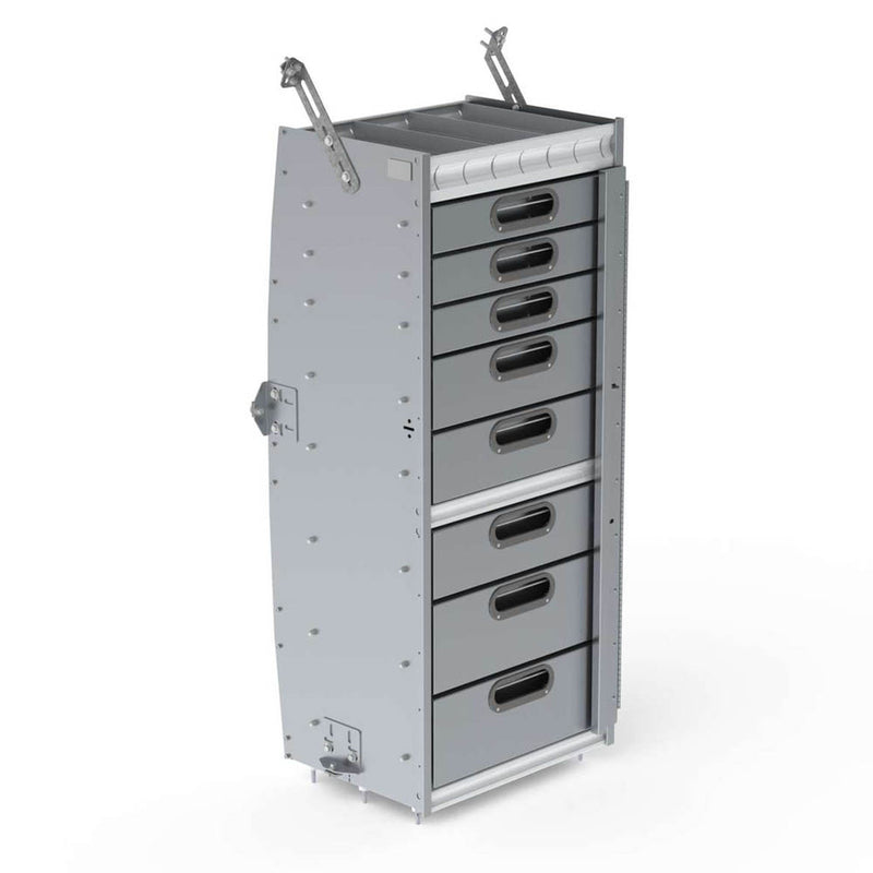 Cabinet w/ 8 Drawers, 20.5″D x 24″W x 56″H - 5066-8