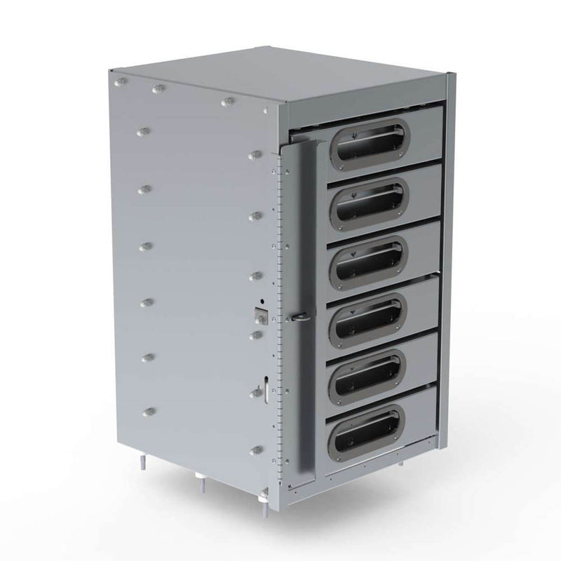 Cabinet, 6 Drawer, 18″D x 18″W x 28″H - 5067-6