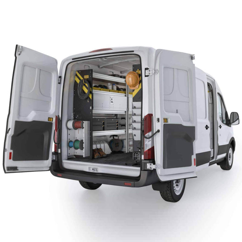 Electrician Van Shelving Package, Ford Transit / Electric Ford E-Transit Med Roof, 148” WB – FTM-11