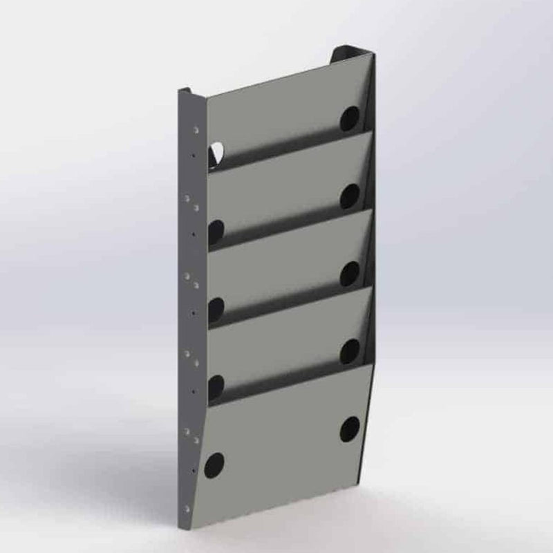 5 Slot Paper Holder Cargo Van Accessory 24″H x 12-3/4″W x 2-1/4″D - 6069