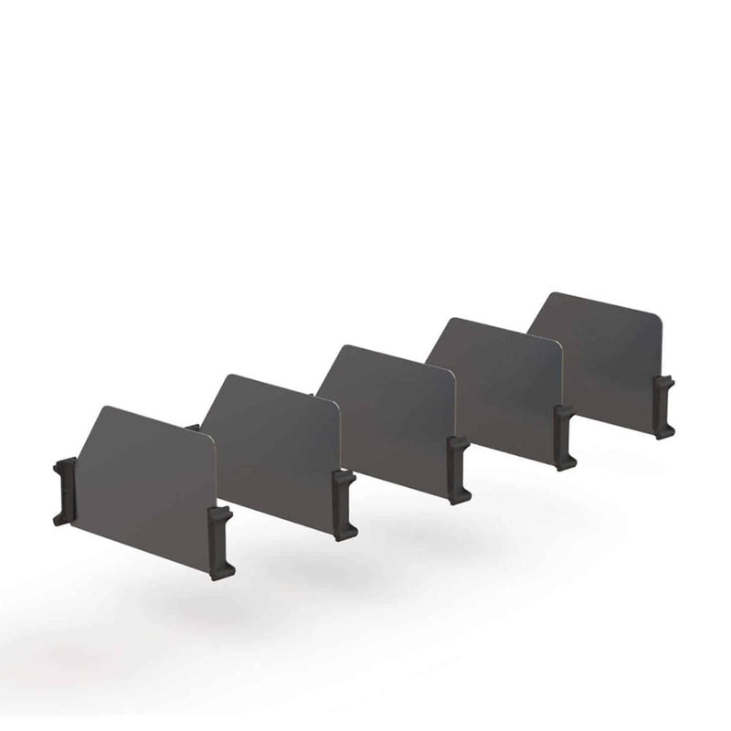 Van Shelving Set of 5 High Dividers with Clips, 10″ Depth - 62-UDH10