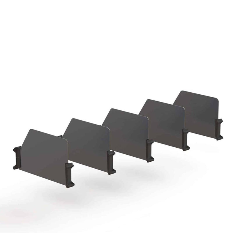 Van Shelving Set of 5 High Dividers with Clips, 18″ Depth - 62-UDH18