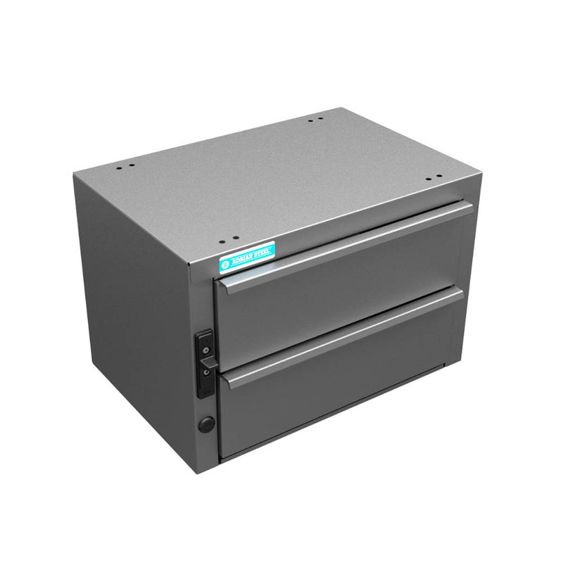 2-Drawer Unit w/ Lock, 12" H x 18" W x12" D - AS19