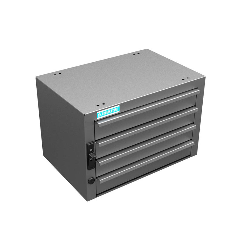4-Drawer Unit w/ Lock, 12" H x 18" W x12" D - AS9