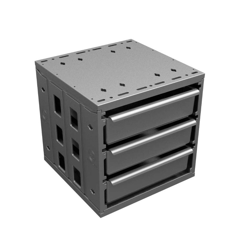 3-Drawer Unit, 12" H x 12" W x12" D - ASDC12