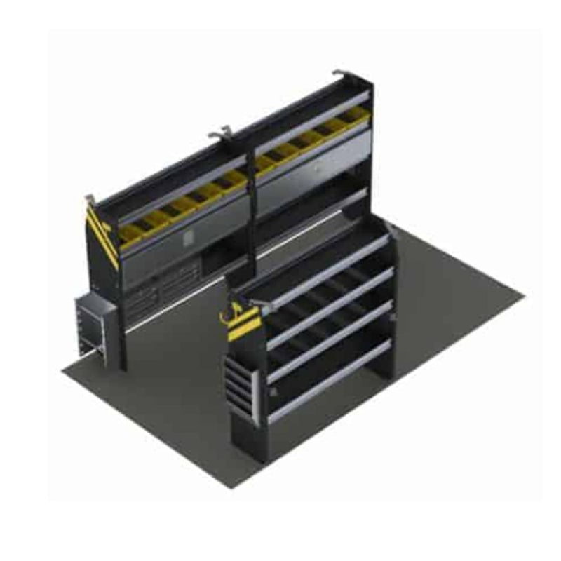 Ensemble d'étagères pour fourgon d'électricien, camionnette/remorque fermée de 14 pieds – BTL-11