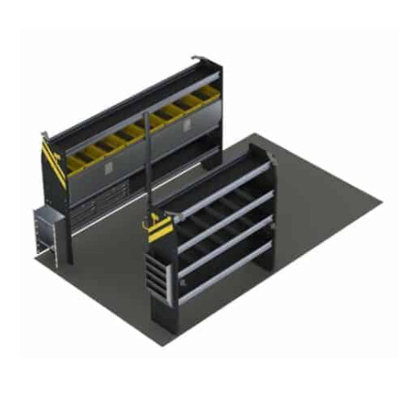 Ensemble d'étagères pour fourgon d'électricien, camionnette de 3 m/remorque fermée – BTS-11