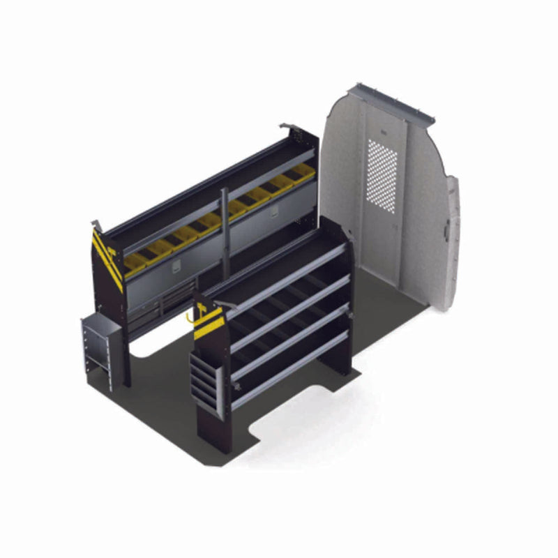 Electrician Van Shelving Package, Mercedes Sprinter, 144” WB High Roof – DHS-11