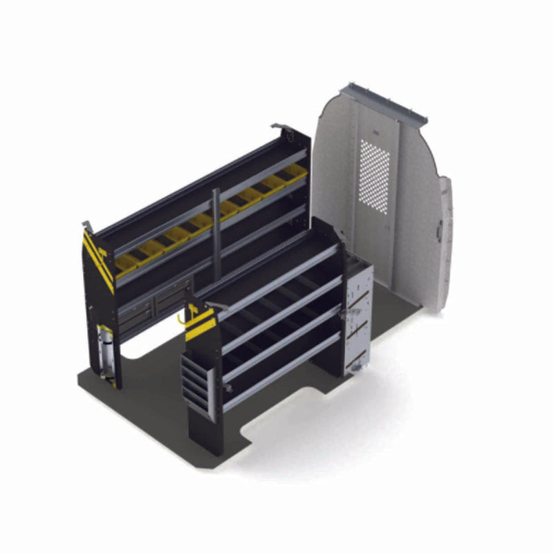 HVAC Van Shelving Package, Mercedes Sprinter, 144” WB High Roof – DHS-12