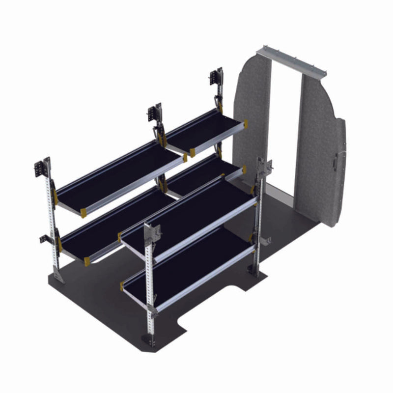 Delivery Van Shelving Package, Mercedes Sprinter, 144” WB High Roof – DHS-19