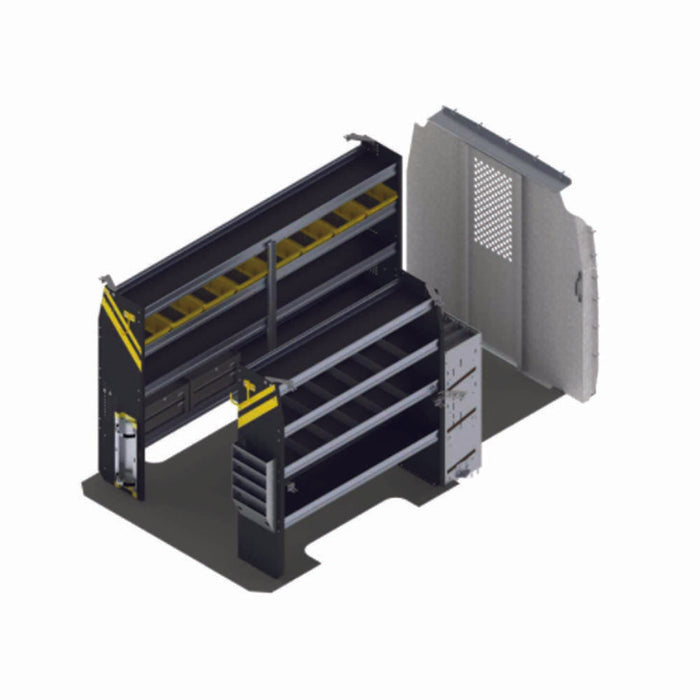 HVAC Van Shelving Package, Mercedes Sprinter, 144” WB Low Roof – DLS-12
