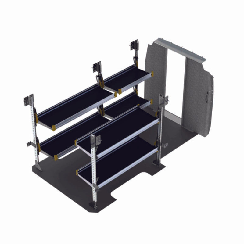 Delivery Van Shelving Package, Mercedes Sprinter, 144” WB – DLS-19