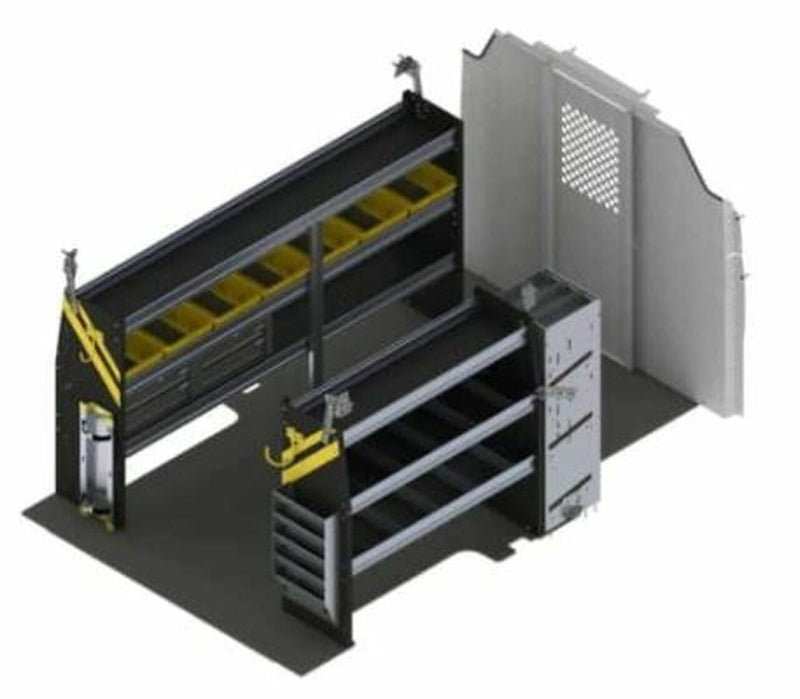 HVAC Van Shelving Package, Ford Transit / Electric Ford E-Transit Low Roof – FTL-12