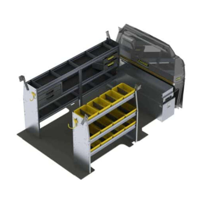 Contractor and Electrician Van Shelving Package, Ford Transit / Electric Ford E-Transit Low Roof – FTL-27