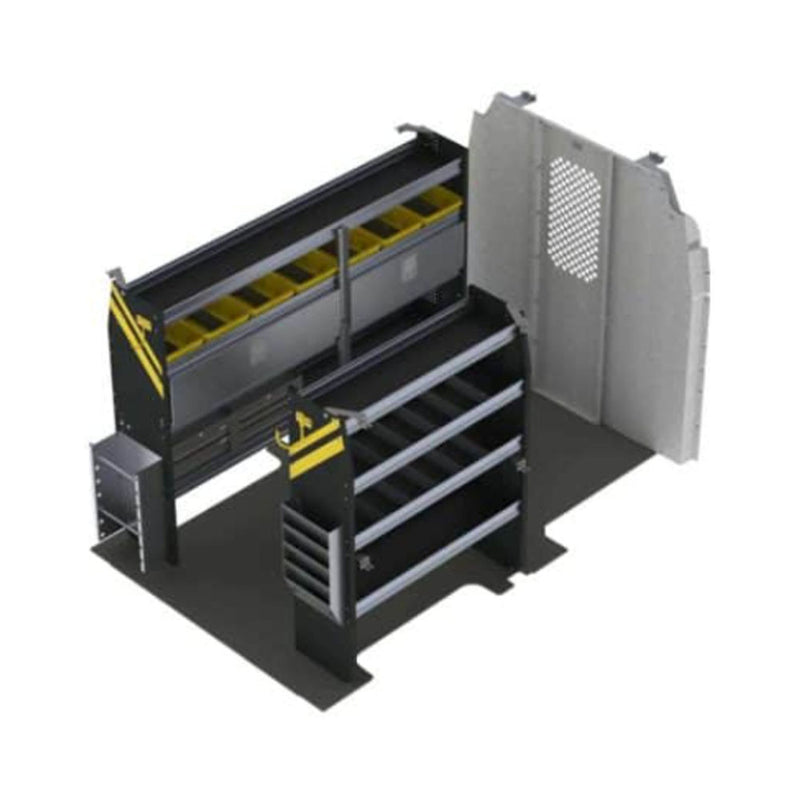 Electrician Van Shelving Package, Ford Transit / Electric Ford E-Transit Med Roof, 130” WB – FTR-11