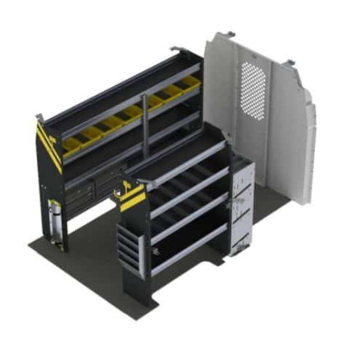 HVAC Van Shelving Package, Ford Transit / Electric Ford E-Transit Med Roof, 130” WB – FTR-12