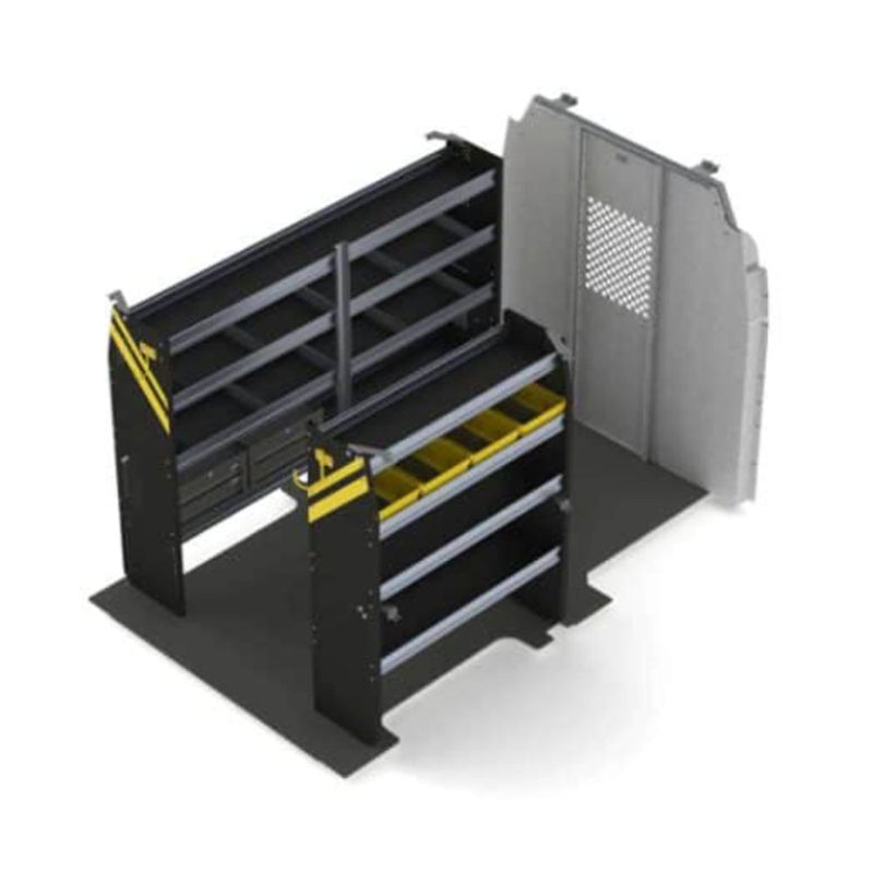 Mobile Service & Plumbing Van Shelving Package, Ford Transit / Electric Ford E-Transit Med Roof, 130” WB – FTR-16
