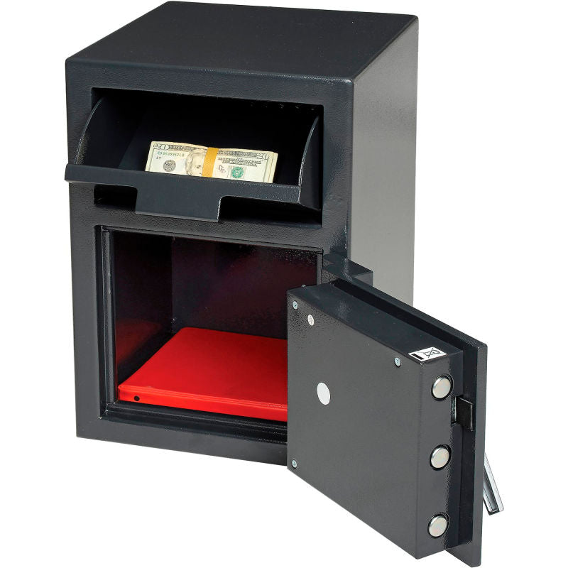 SentrySafe Front Loading Depository Safe 14"W x 15-5/8"D x 20"H, Black | LQ-GI-DH074E