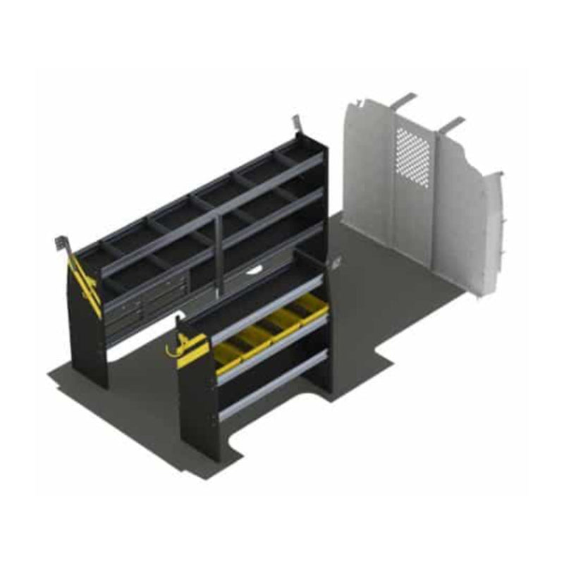 Mobile Service & Plumbing Van Shelving Package, Chevrolet Express, 155” WB – GSL-16