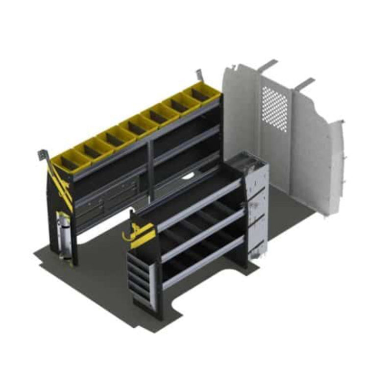 HVAC Van Shelving Package, Chevrolet Express, 135” WB – GSR-12