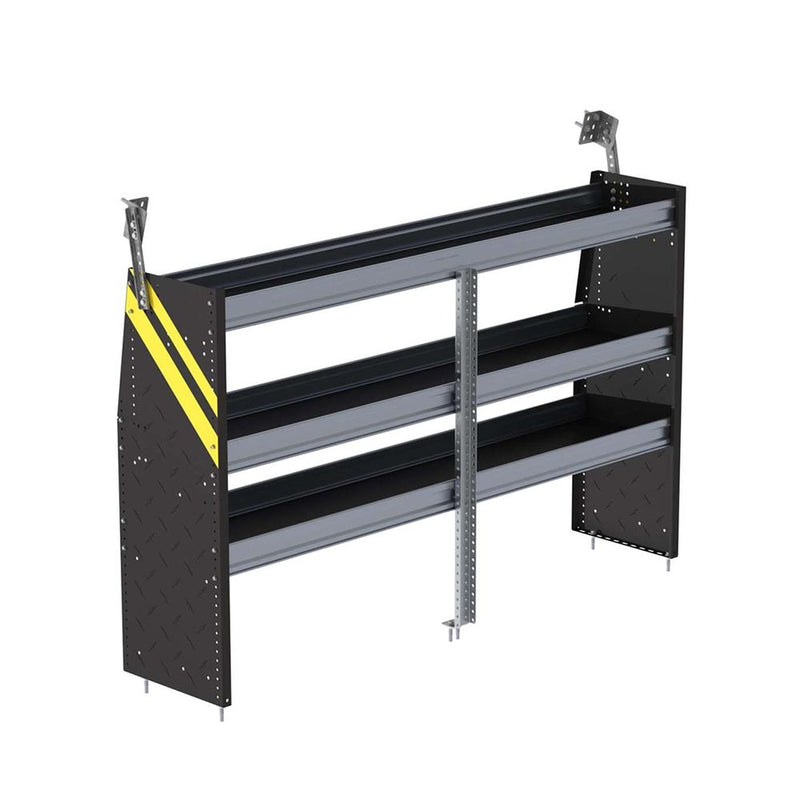 N4 Series Cargo Van Shelving, 72″ Wide, 3 Trays - N4-RS72-3