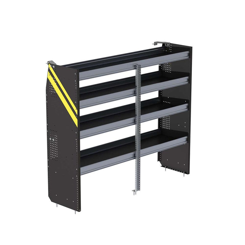 N5 Series Cargo Van Shelving, 72″ Wide, 4 Trays - N5-DS72-4