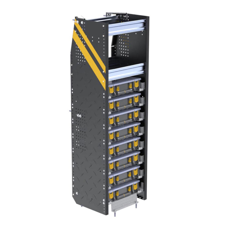 Partskeeper Parts Organizer Storage Cabinet w/ 8 Carry Cases + 2 Shelves - N5-PS20-8