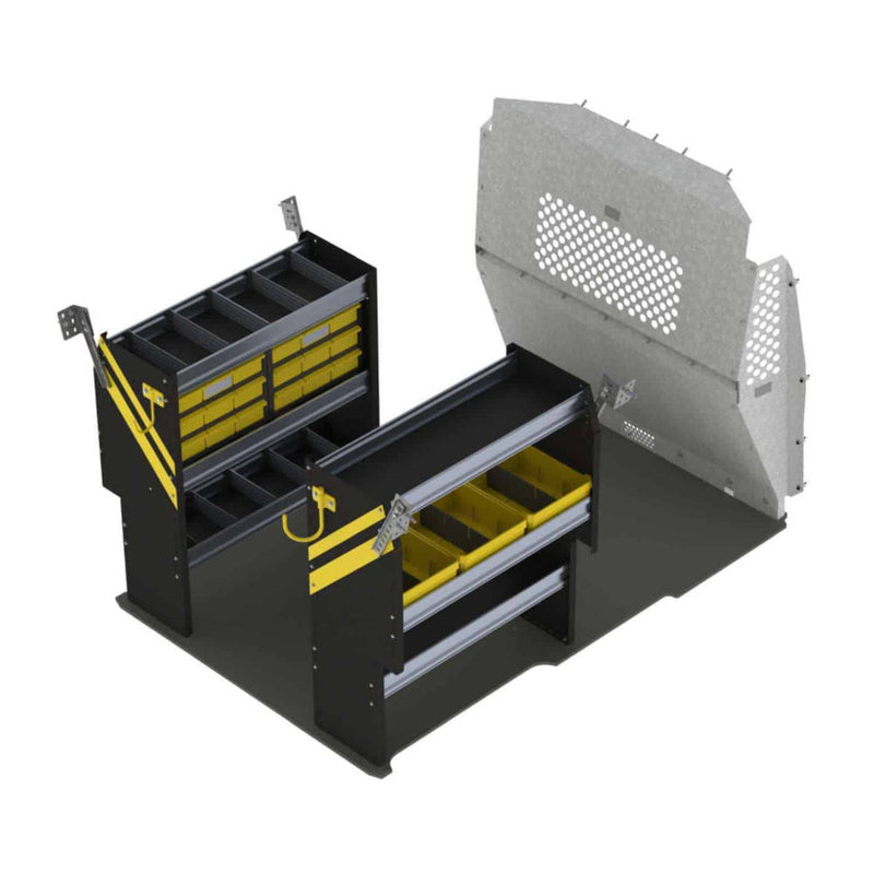 Mobile Service & Plumbing Van Shelving Package, RAM ProMaster City – PMC-16
